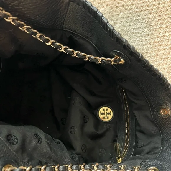 Slouchy Tory Burch Hobo Tote - Picture 5 of 9